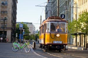 tram, vehicle, transport, budapest